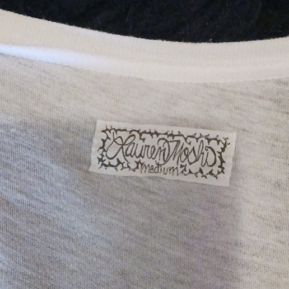 Lauren Moshi White Graphic Short Sleeve Tee - Picture 4 of 8